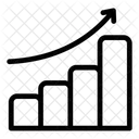 Wachstumsdiagramm Steigerungsdiagramm Umsatzwachstum Symbol