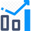 Fortschritt Gewinn Wachstumsdiagramm Symbol