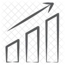 Wachstumsdiagramm Steigerungsdiagramm Umsatzwachstum Symbol