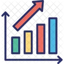 Balkendiagramm Balkendiagramm Wachstumsdiagramm Geschaftsdiagramm Symbol