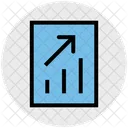 Wachstumsdiagramm Diagrammbericht Statistiken Symbol