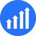 Wachstumsdiagramm Pfeile Pfeildiagramm Icon