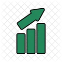 Wachstumsdiagramm Richtungspfeil Navigationspfeil Icon