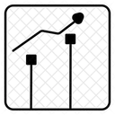 Wachstumsdiagramm Wachstumsgraph Datenanalyse Symbol