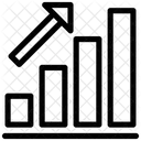 Balkendiagramm Wachstumsdiagramm Unternehmenswachstum Icon