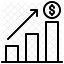 Diagramm Wachstum Umsatz Symbol