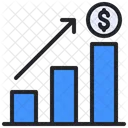 Diagramm Wachstum Umsatz Symbol