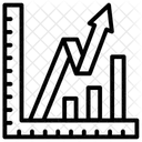 Wachstumsdiagramm Erfolg Fortschritt Symbol