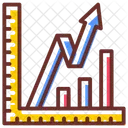 Wachstumsdiagramm Erfolg Fortschritt Symbol