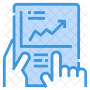 Wachstumsdiagramm Borse Trading Up Symbol