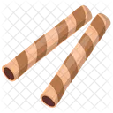 Wafer Roll Crispy Treat Pipe Icon