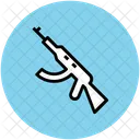 Pistole Kalaschnikow Gewehr Symbol