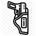 Pistolenhalfter Pistole Holster Symbol
