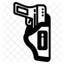 Pistolenhalfter Pistole Holster Symbol