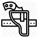 Pistolenhalfter Pistole Holster Symbol