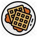 Waffle Dessert Food Icon