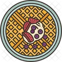 Waffle Bakery Food Icon