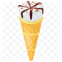 Waffle Cone Butterscotch Icon