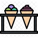 Waffle Cone Stand Ice Cream Stand Stand Icon
