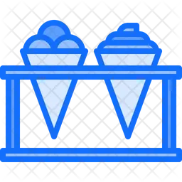 Waffle Cone Stand  Icon