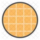 Waffle cookie  Icon