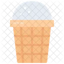 Waffle Cup Ice Cream Waffle Ice Cream Icon