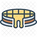 Waffles Chocolate Cake Icon