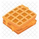 Waffles With Syrup Food Drink Icon