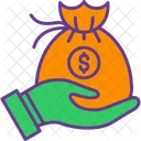 Wage Income Money Bag Icon