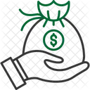 Wage Income Money Bag Icon