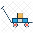 Rollwagen Paketwagen Kastenwagen Symbol