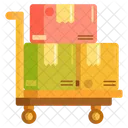 Trolley Paketwagen Versandwagen Symbol