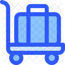 Flughafen Flug Trolley Icon