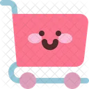 Lieferung Einkaufswagen Markt Symbol