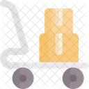 Trolley Wagen Paket Symbol
