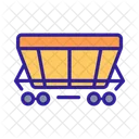 Wagen Schiene Transport Symbol