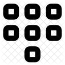 Dialpad Quadrat Kommunikation Telefon Symbol