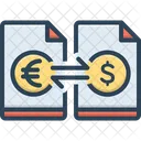 Geld wechseln  Symbol