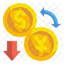 Geld wechseln  Symbol