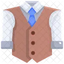 Waistcoat Professional Wear Suit Icon