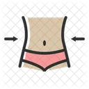 Waistline Midsection Waist Measurement Icon