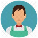 Waiter Man Avatar Icon