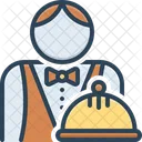 Waiter Attendant Catering Icon
