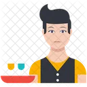 Waiter Male Boy Icon