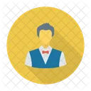 Waiter Restaurant Suit Icon