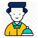 Waiter Restaurant Man Icon