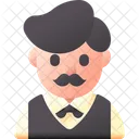 Waiter Restaurant Man Icon