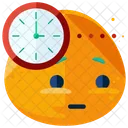 Waiting Emoji Face Icon