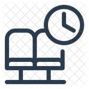 Waiting Area Building Blueprint Icon