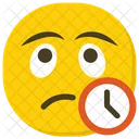 Waiting Emoji Emoticon Smiley Icon